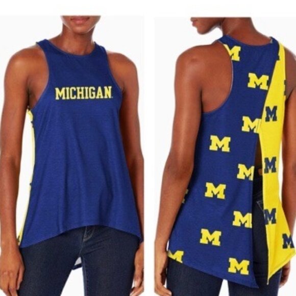 NWT FOCO NCAA College Michigan Wolverines Tie Breaker Tank Top‎ Size Medium - Picture 2 of 8